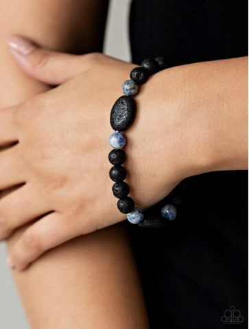 A Hundred and Zen Percent Blue Lava Stone Bracelet