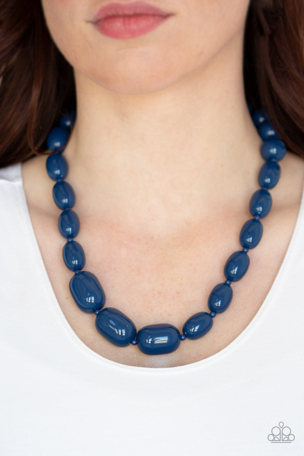 Poppin Popularity Blue Necklace