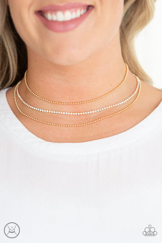 Retro Minimalism Gold Choker Necklace