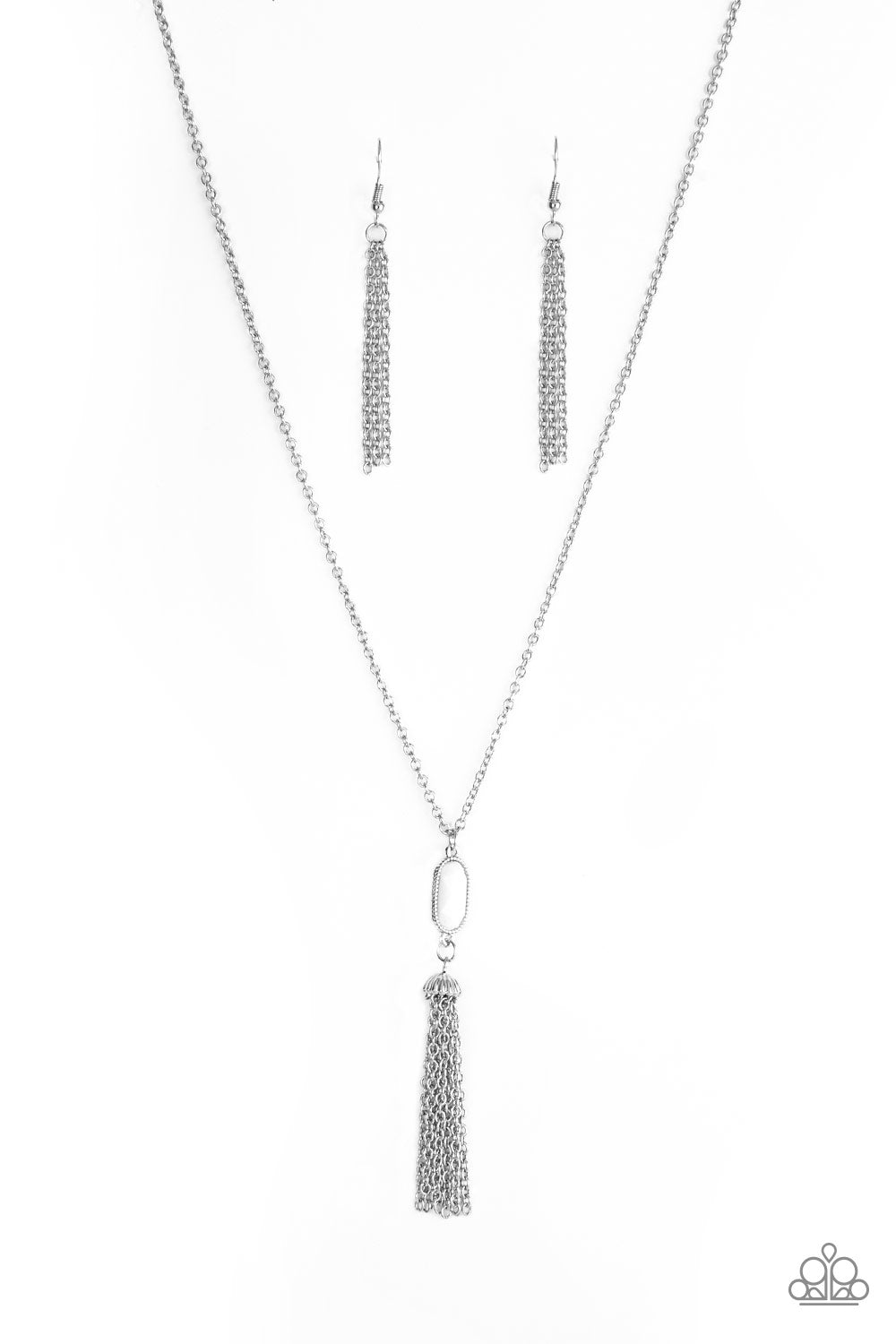 Tassle Tease White Necklace