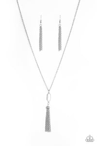 Tassle Tease White Necklace