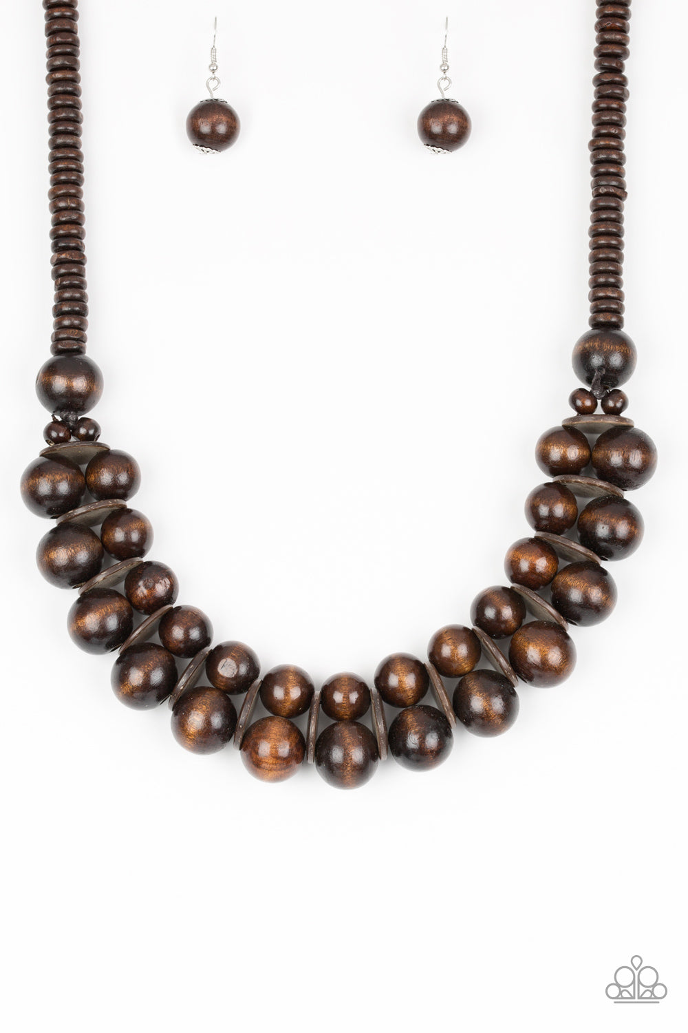 Carribean Cover Girl Brown Necklace