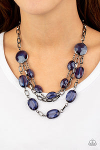 I Need a Glow-cation Blue Necklace