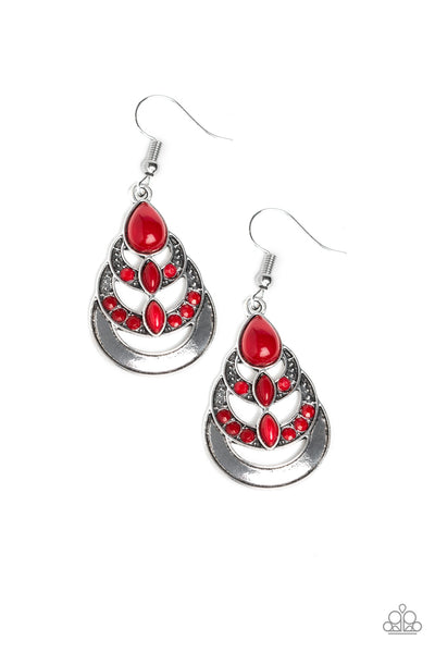 Boho Brilliance Red Earrings