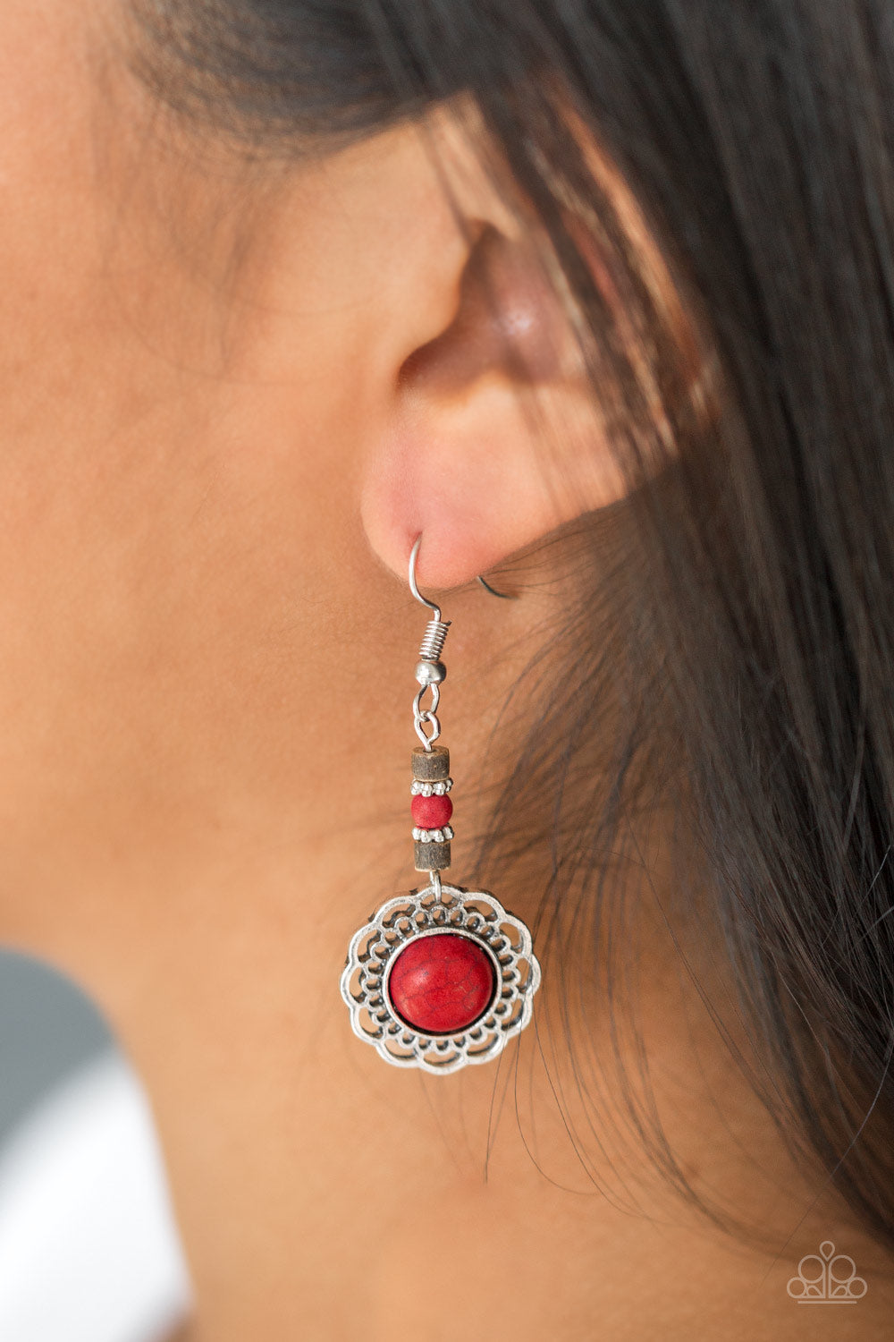 Desert Bliss Red Earrings