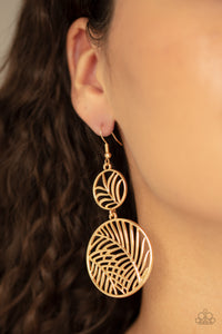 Palm Oasis Gold Earrings