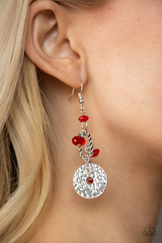 Seaside Catch Red Earrings