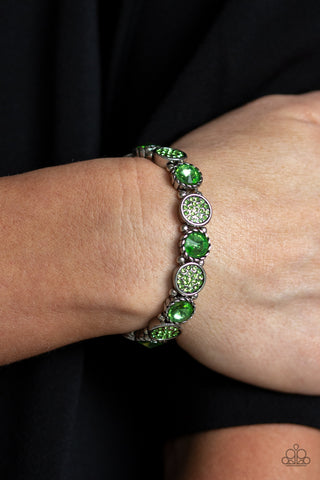Take a Moment to Reflect Green Bracelet