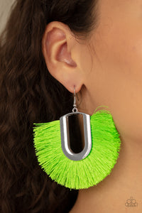 Tassel Tropicana Green Earrings