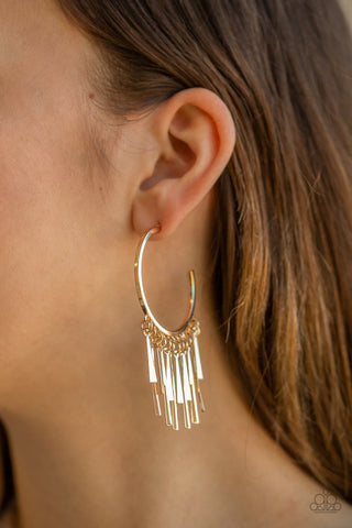 Bring the Noise Gold Earrings