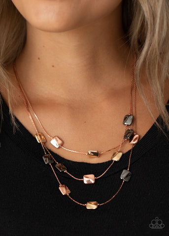 Downtown Reflections Copper Necklace
