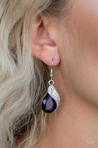 Easy Elegance Purple Earrings