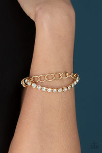 Glamour Grid Gold Bracelet