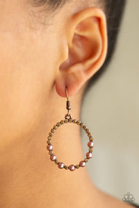 Glowing Grandeur Copper Earrings