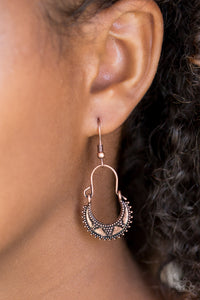 Industrially Indigenous Copper Earrings
