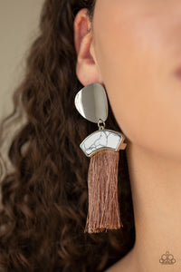 Insta Inca Brown Post Earrings