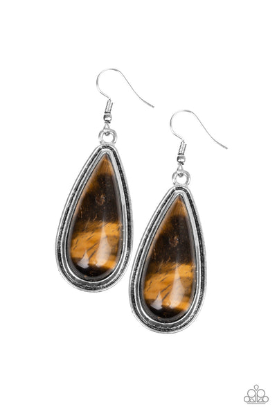 Oasis Sheen Brown Earrings