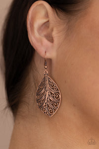 One Vine Day Copper Earrings