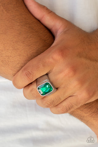 Scholar Green Men's Ring