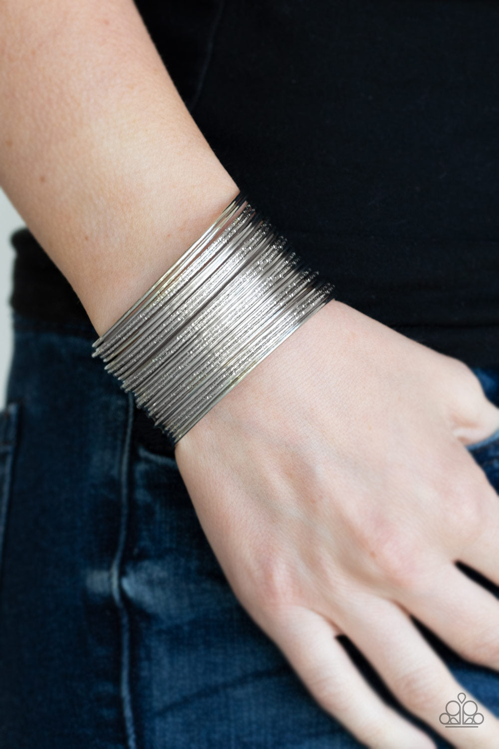 Stacked to the Max Silver Bracelet