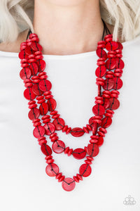 Barbados Bopper Red Necklace