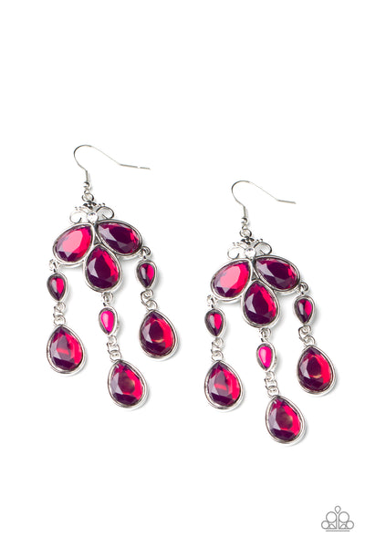 Clear the Heir Purple Earrings