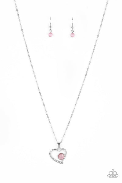 Heart Full of Love Pink Necklace