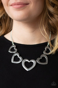 Hearty Hearts Silver Necklace