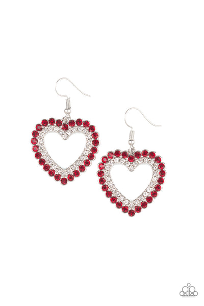 High School Sweethearts Red Earrings