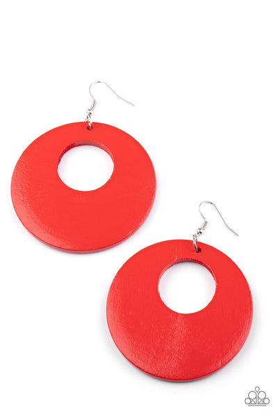 Island Hop Red Earrings