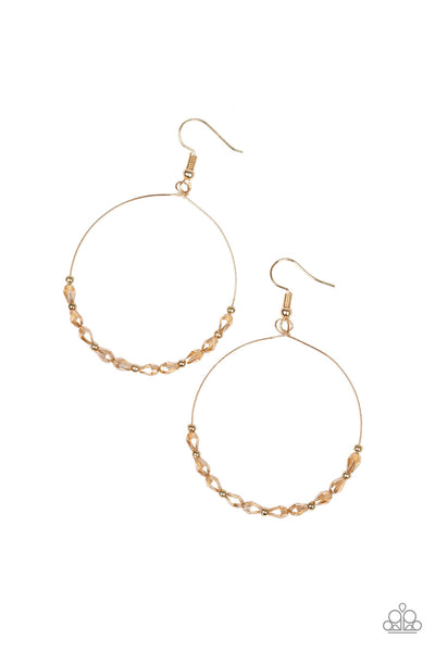 Prize Winning Sparkle Gold  Earrings