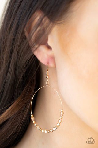 Prize Winning Sparkle Gold  Earrings