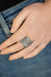 Scandalous Shimmer Silver Ring