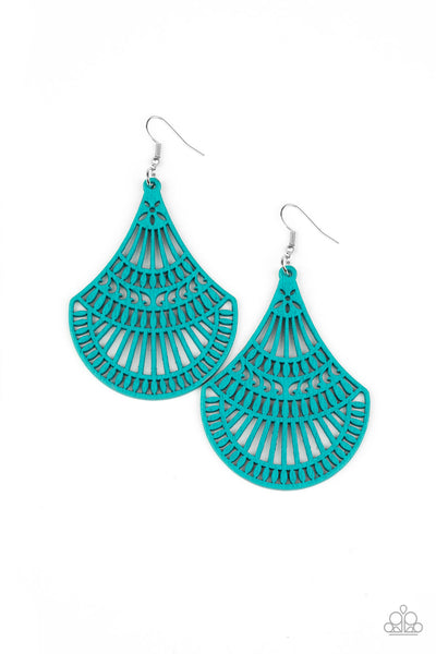 Tropical Tempest Blue Earrings