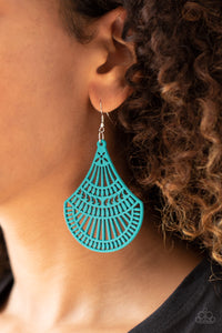 Tropical Tempest Blue Earrings