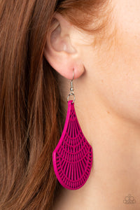 Tropical Tempest Pink Earrings