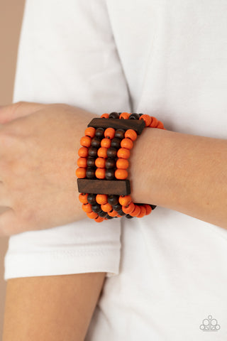 Caribbean Catwalk Orange Bracelet