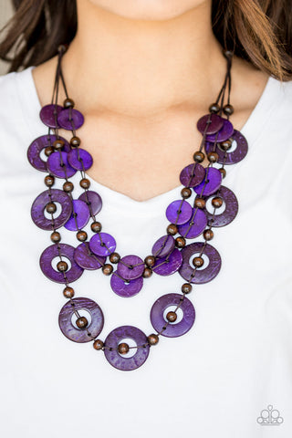 Catalina Coastin' Purple Necklace