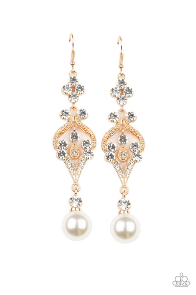 Elegantly Extravagant Gold Earrings