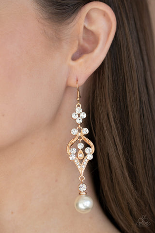 Elegantly Extravagant Gold Earrings