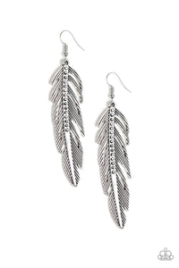 Give Me a Roost Silver Earrings