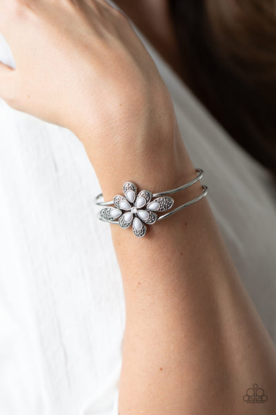 Go with the Florals Silver Bracelet