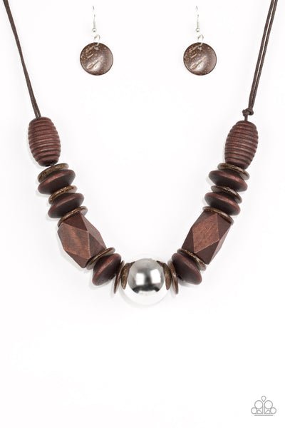 Grand Turks Getaway Brown Necklace