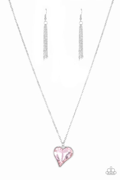 Heart Flutter Pink Necklace
