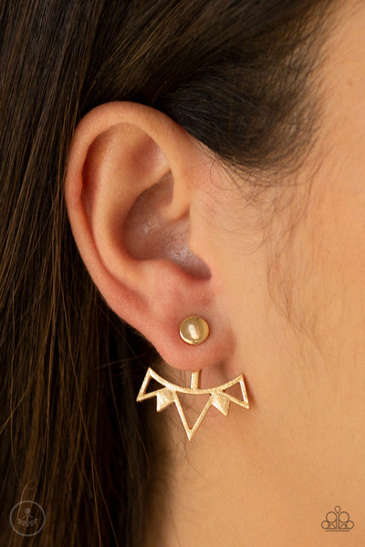 Like a Flash Gold Post Earrings