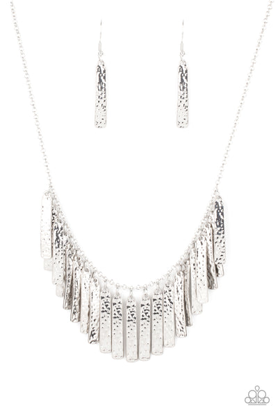 Metallic Muse Silver Necklace