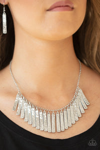 Metallic Muse Silver Necklace