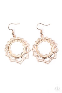 Modest Mandalas Rose Gold Earrings