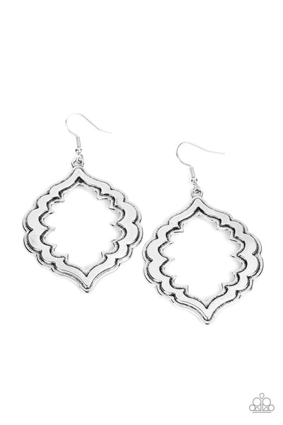 Taj Mahal Silver Earrings