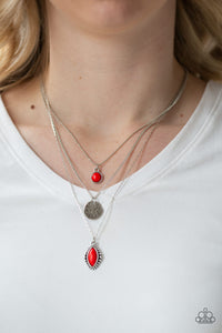 Tide Drifter Red Necklace